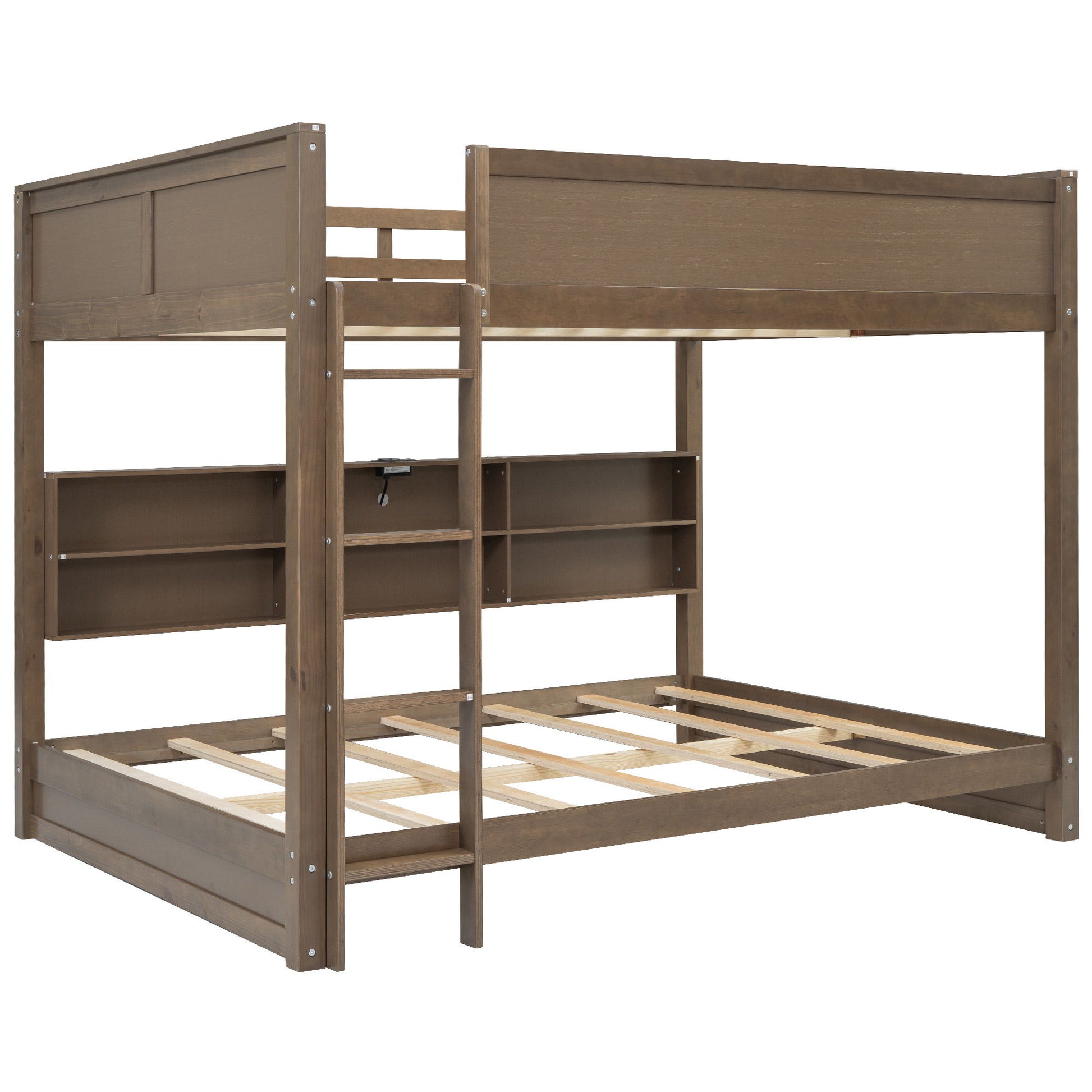 Bunk Bed With Storage Cabinets And USB Ports - The Sleep Loft - Online Mattress Showroom NYC