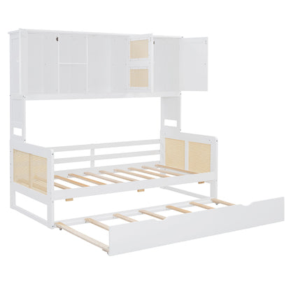 Daybed And All In One Cabinet And Shelf - The Sleep Loft - Online Mattress Showroom NYC