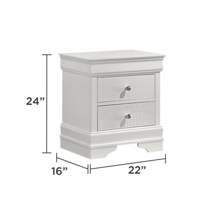 Blaze - 2 Drawer Nightstand - The Sleep Loft - Online Mattress Showroom NYC
