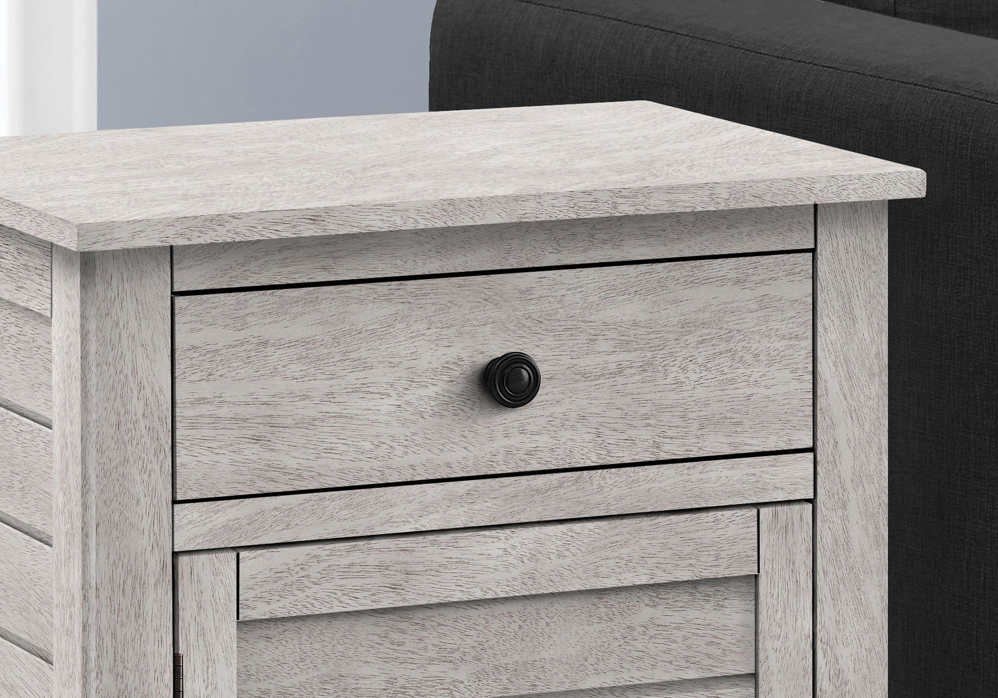 Accent Nightstand, Storage Drawer, Transitional - The Sleep Loft - Online Mattress Showroom NYC