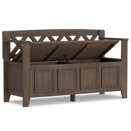 Amherst - Handcrafted Entryway Storage Bench - The Sleep Loft - Online Mattress Showroom NYC