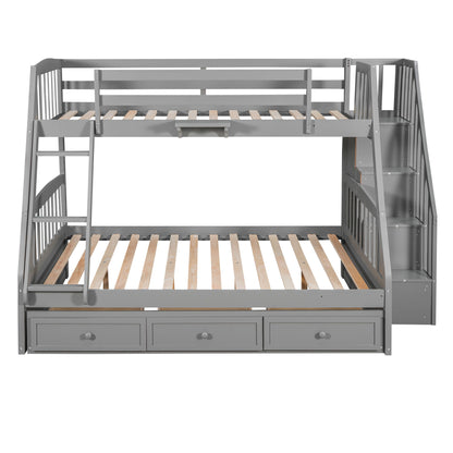 Bunk Bed With Drawers, Ladder And Storage Staircase - The Sleep Loft - Online Mattress Showroom NYC