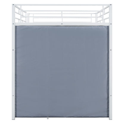 Loft Bed With Desk, Shelves, Power Outlet, LED Light And Wardrobe - The Sleep Loft - Online Mattress Showroom NYC