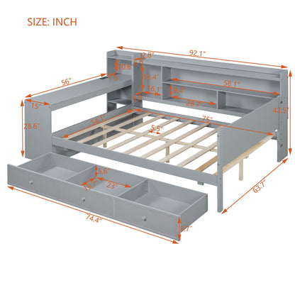 Daybed With 3 Drawers USB Ports And Desk - The Sleep Loft - Online Mattress Showroom NYC