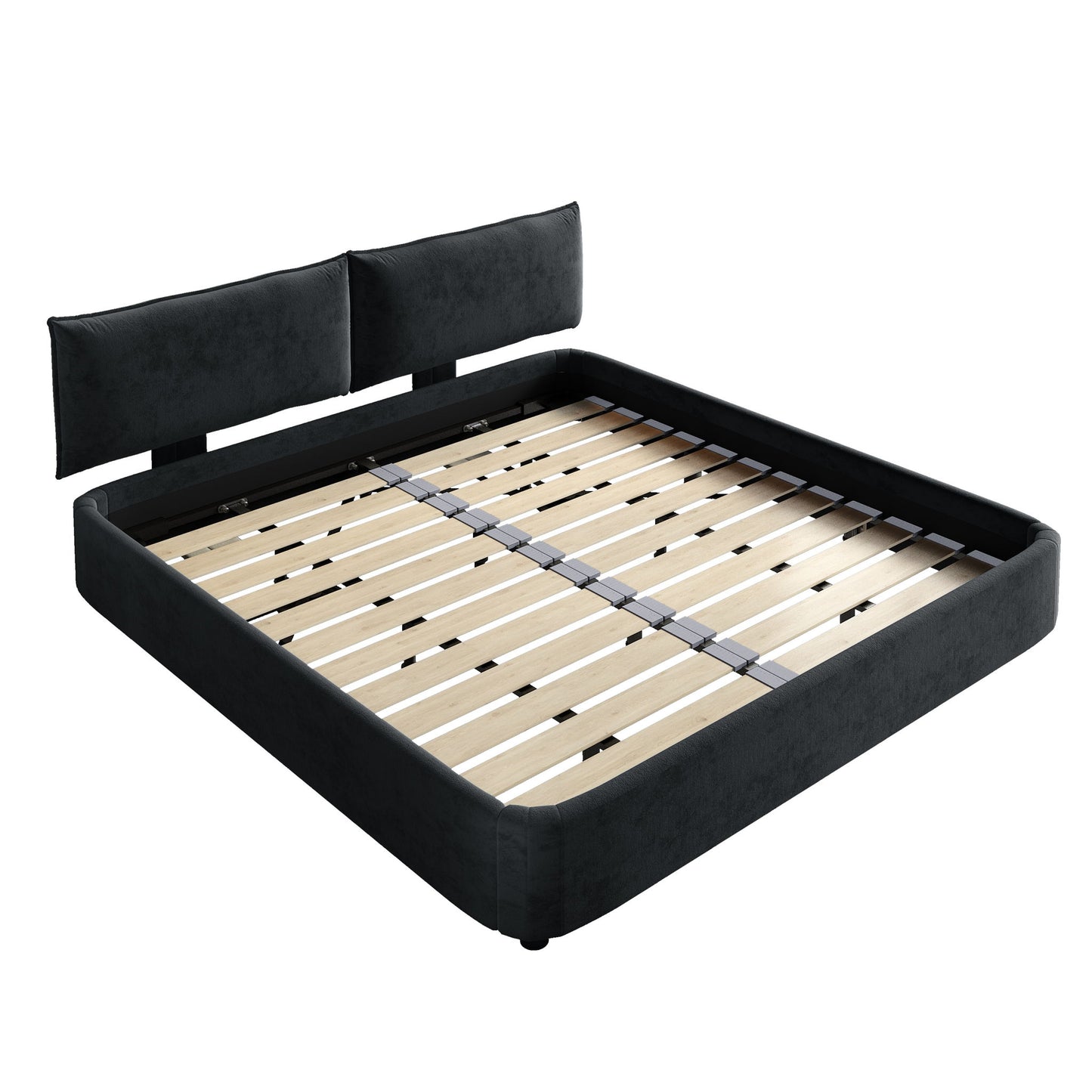 Cloud Bed Frame With Oversized Padded Movable Headboard - The Sleep Loft - Online Mattress Showroom NYC