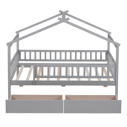 House Bed With 2 Drawers - The Sleep Loft - Online Mattress Showroom NYC