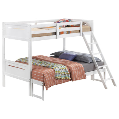 Bunk Bed With Built In Ladder, Safety Guardrails And Angled Access Step - The Sleep Loft - Online Mattress Showroom NYC