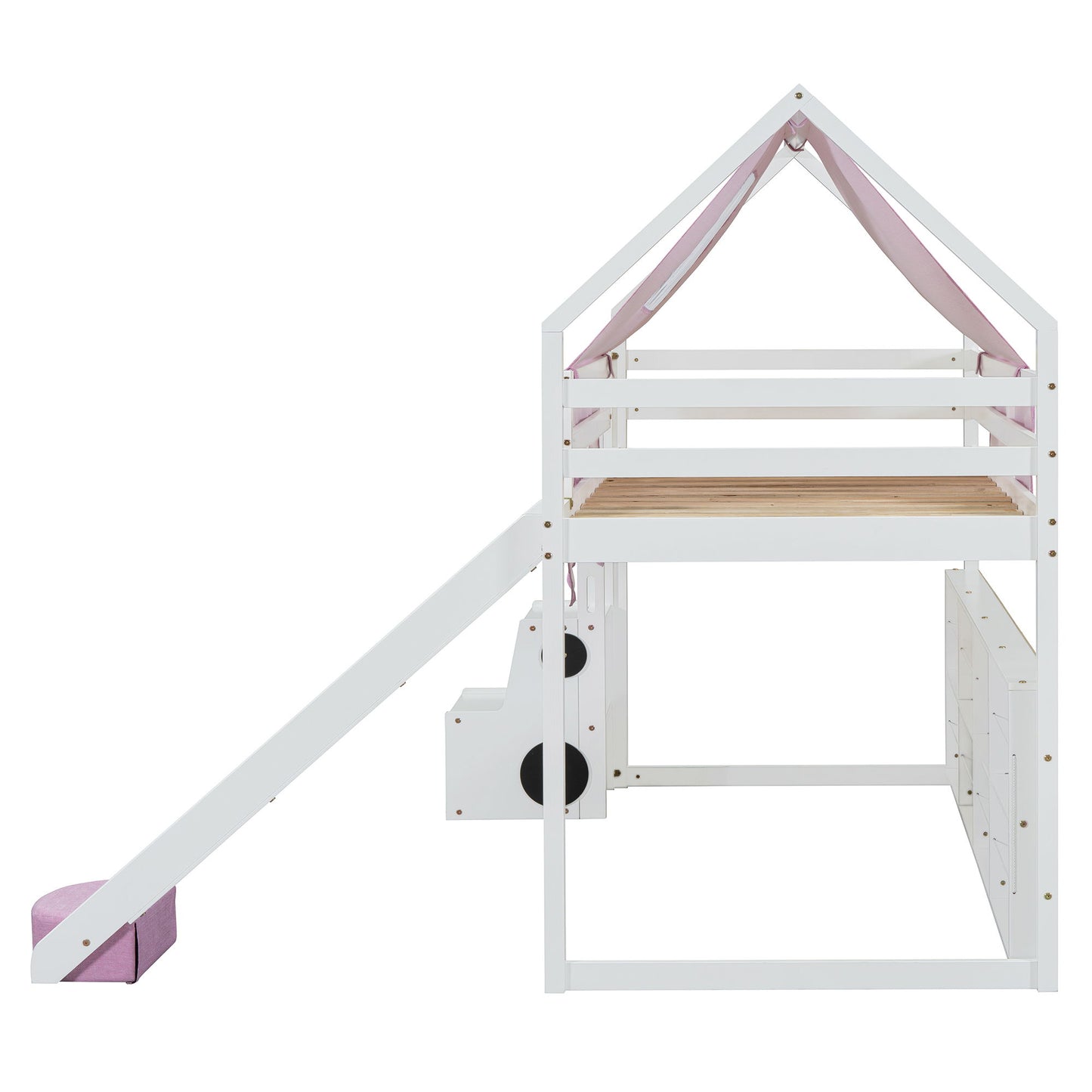 Loft Bed With House Shaped Frame And Tent - The Sleep Loft - Online Mattress Showroom NYC