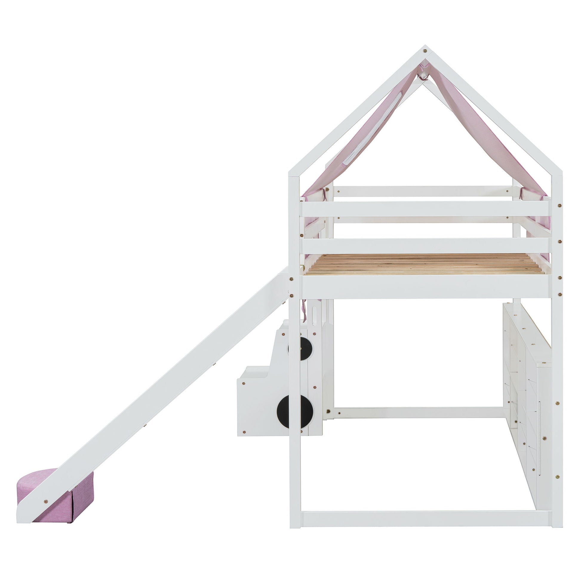 Loft Bed With House Shaped Frame And Tent - The Sleep Loft - Online Mattress Showroom NYC