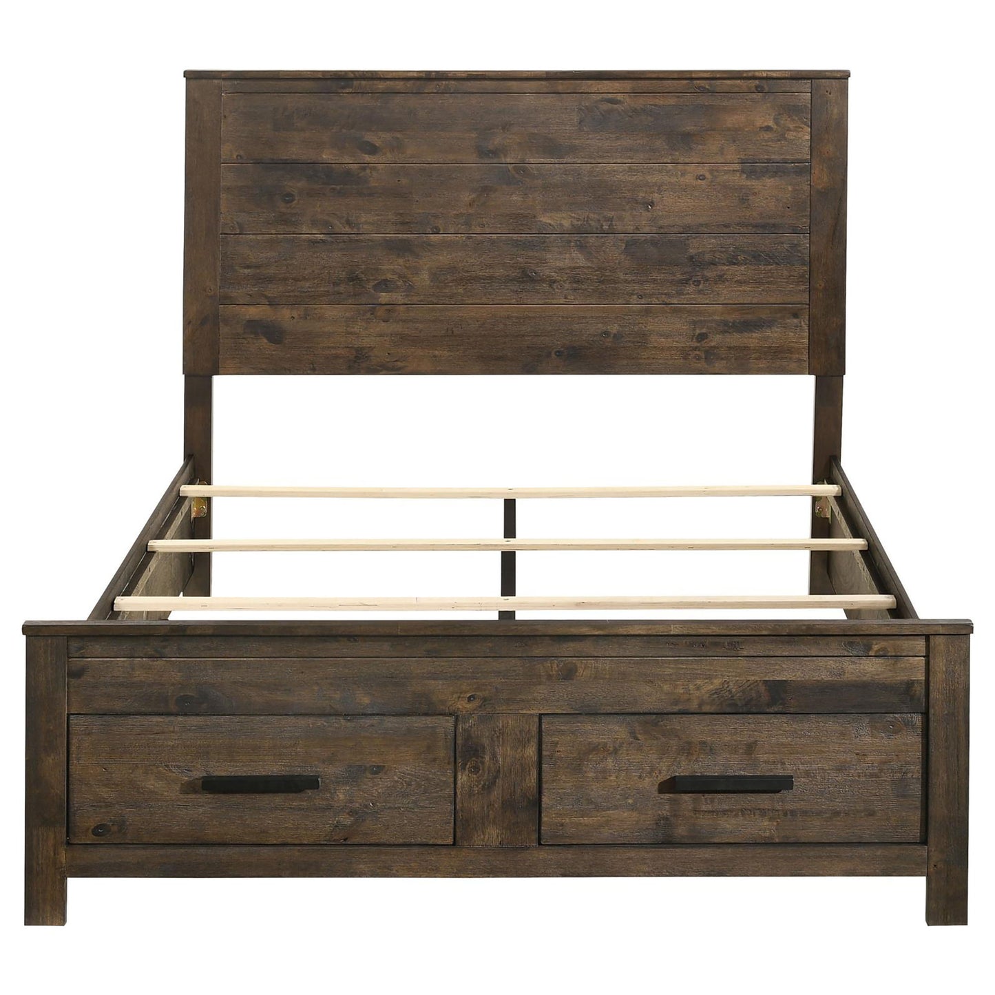 Queen Storage Bed With Platform Design And Drawer Storage - Brown - The Sleep Loft - Online Mattress Showroom NYC