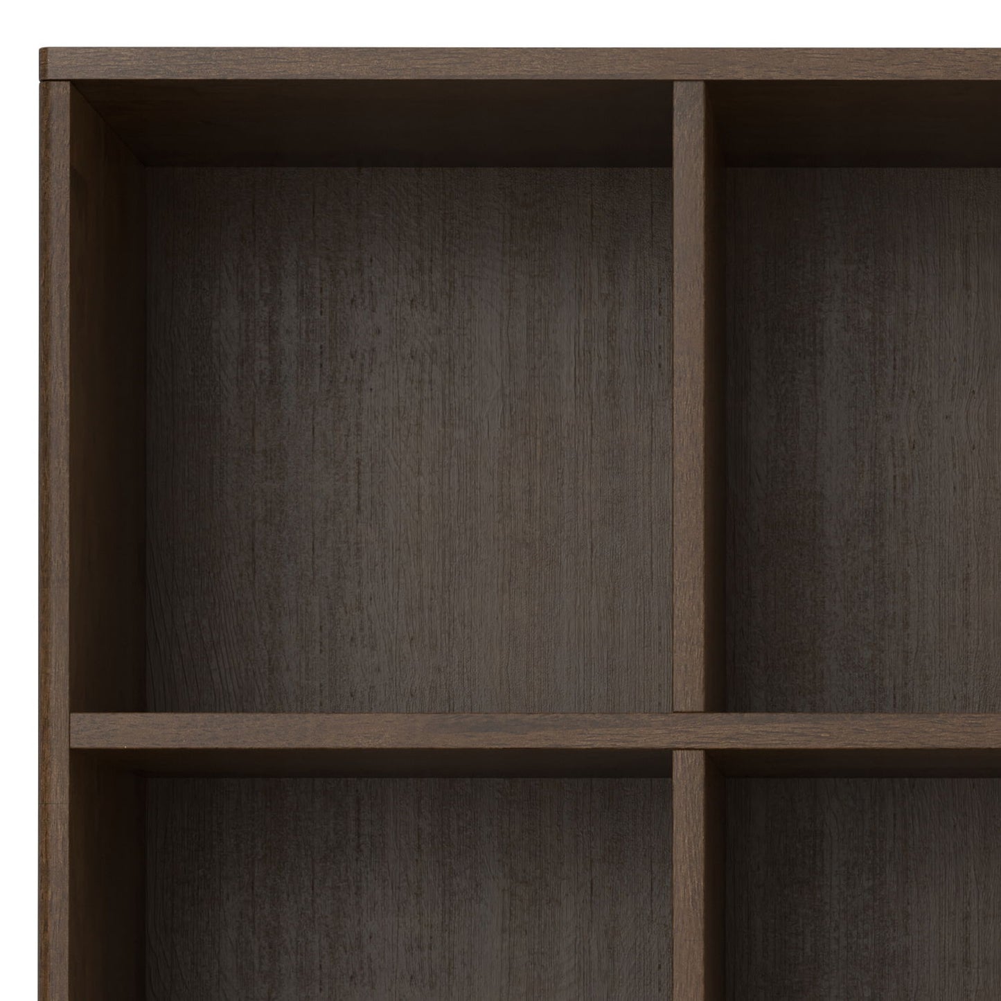 Harper - Low 6 Cube Storage With Drawers - Walnut Brown - The Sleep Loft - Online Mattress Showroom NYC
