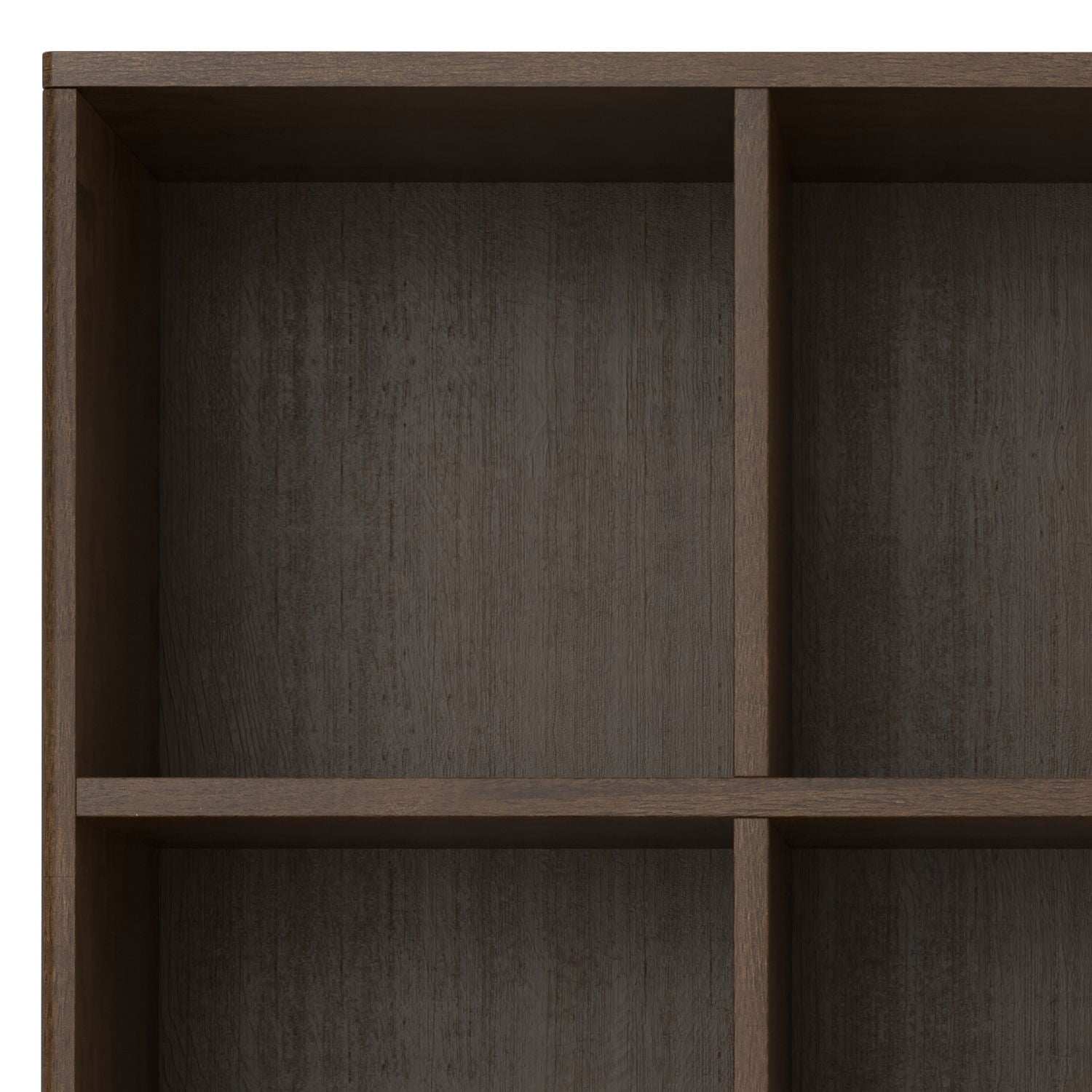 Harper - Low 6 Cube Storage With Drawers - Walnut Brown - The Sleep Loft - Online Mattress Showroom NYC