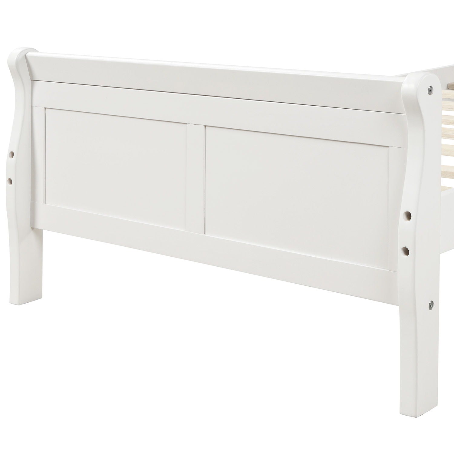Platform Bed Frame Mattress Foundation Sleigh Bed With Headboard / Footboard / Wood Slat Suppor - The Sleep Loft - Online Mattress Showroom NYC