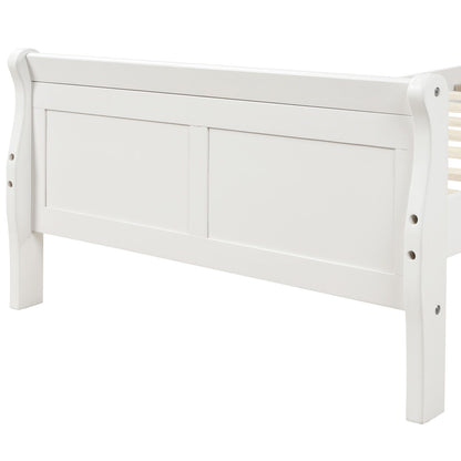 Platform Bed Frame Mattress Foundation Sleigh Bed With Headboard / Footboard / Wood Slat Suppor - The Sleep Loft - Online Mattress Showroom NYC