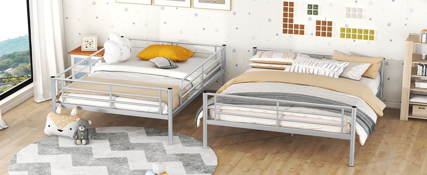 Steel Construction Bunk Bed - The Sleep Loft - Online Mattress Showroom NYC