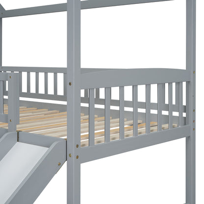 House Bunk Bed With Slide - The Sleep Loft - Online Mattress Showroom NYC