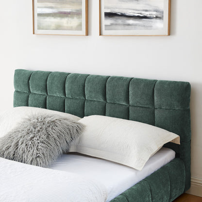 Modern Platform Bed Frame With Thick Fabric - The Sleep Loft - Online Mattress Showroom NYC