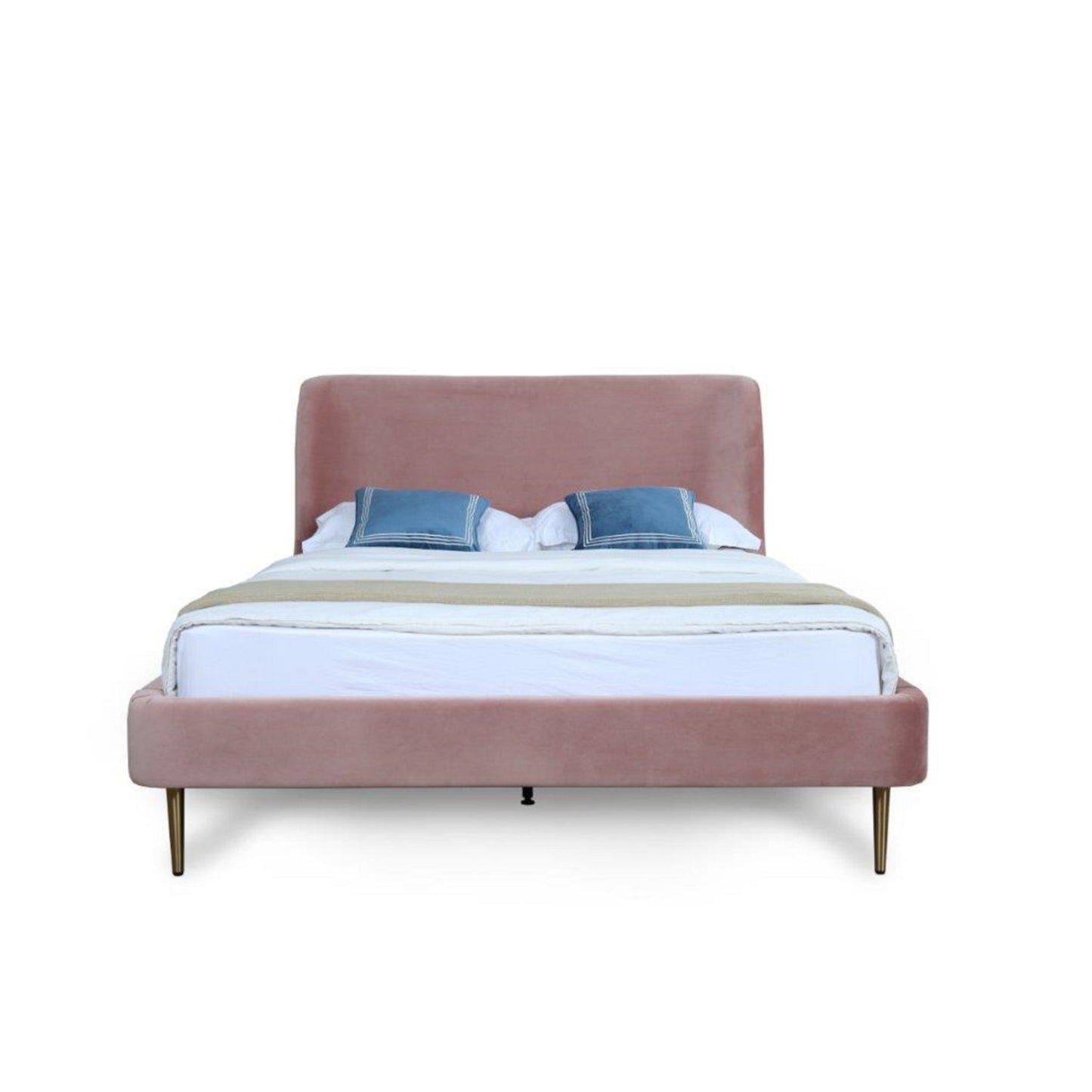 Heather - Upholstered Bed With Curved Headboard - The Sleep Loft - Online Mattress Showroom NYC