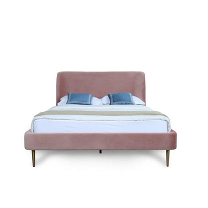 Heather - Upholstered Bed With Curved Headboard - The Sleep Loft - Online Mattress Showroom NYC