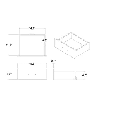 Charlston - Nightstand With LED - The Sleep Loft - Online Mattress Showroom NYC