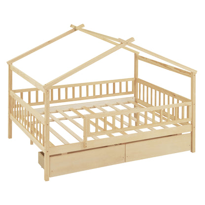 House Bed With 2 Drawers - The Sleep Loft - Online Mattress Showroom NYC