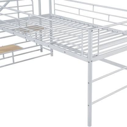 Loft Bed With Storage Stairs And Metal Frame - The Sleep Loft - Online Mattress Showroom NYC