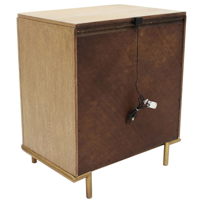 3 Drawer Nightstand With USB Ports - Brown - The Sleep Loft - Online Mattress Showroom NYC