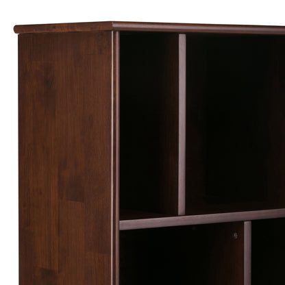 Draper - Mid Century Wide Bookcase And Storage Unit - The Sleep Loft - Online Mattress Showroom NYC