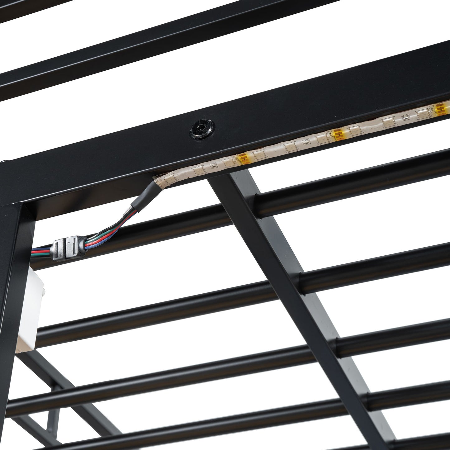 Loft Bed With Desk, Shelves, Power Outlet, LED Light And Wardrobe - The Sleep Loft - Online Mattress Showroom NYC