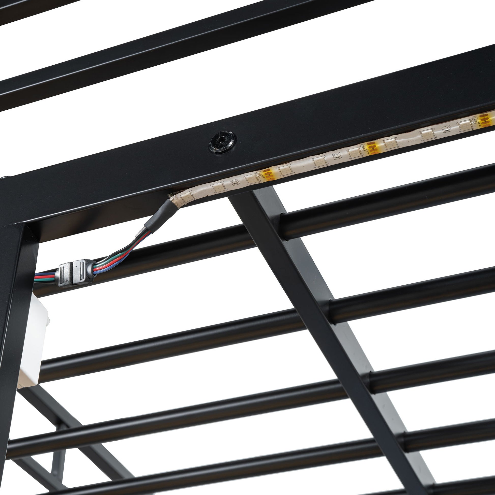 Loft Bed With Desk, Shelves, Power Outlet, LED Light And Wardrobe - The Sleep Loft - Online Mattress Showroom NYC