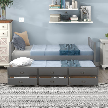 Twin Size Daybed With Trundle And Drawers - The Sleep Loft - Online Mattress Showroom NYC