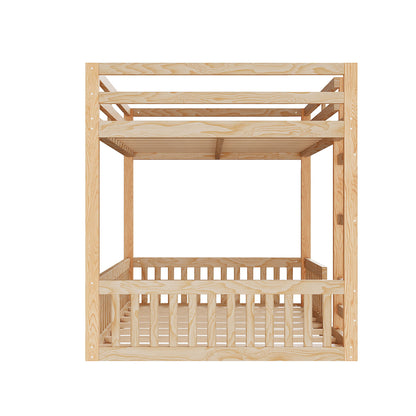 Stylish Bunk Bed With Ladder And Guardrails - The Sleep Loft - Online Mattress Showroom NYC