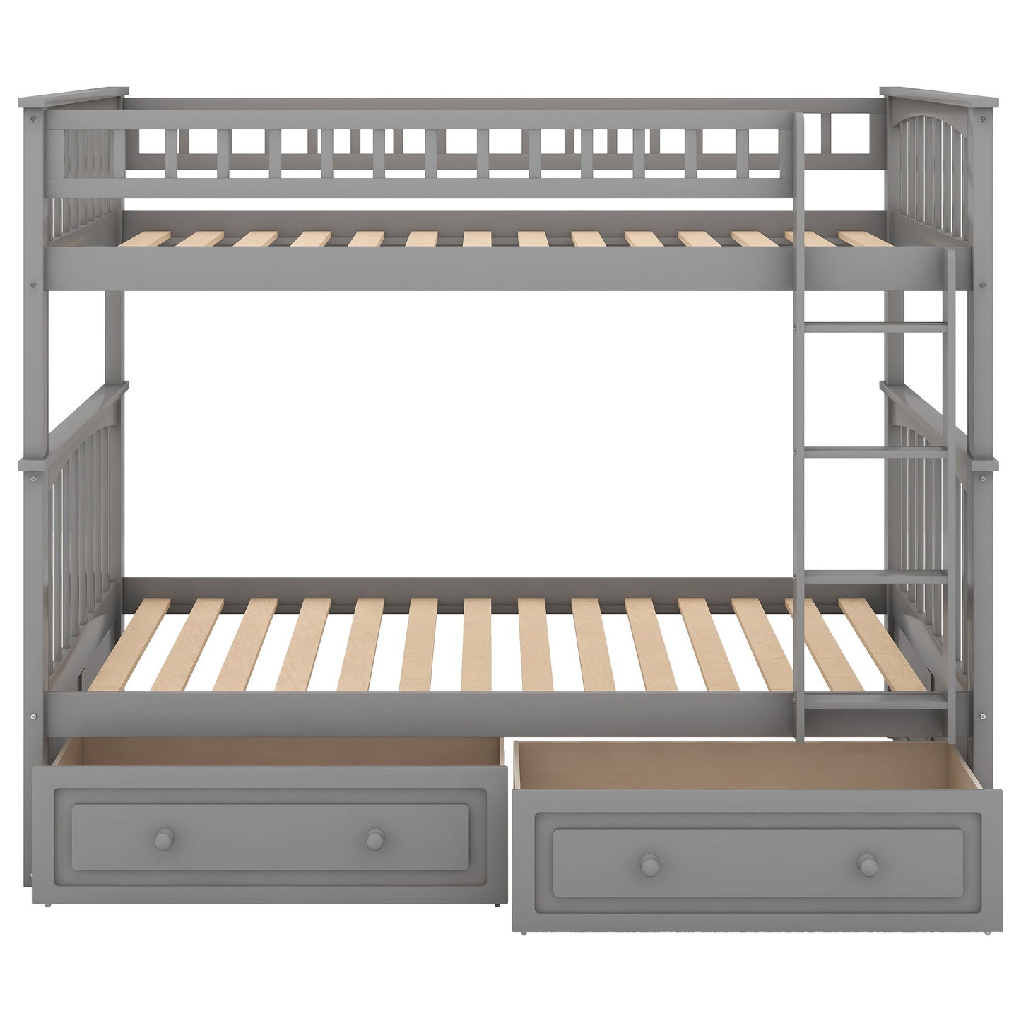 Twin Over Twin Bunk Bed With Drawers, Convertible Beds - The Sleep Loft - Online Mattress Showroom NYC