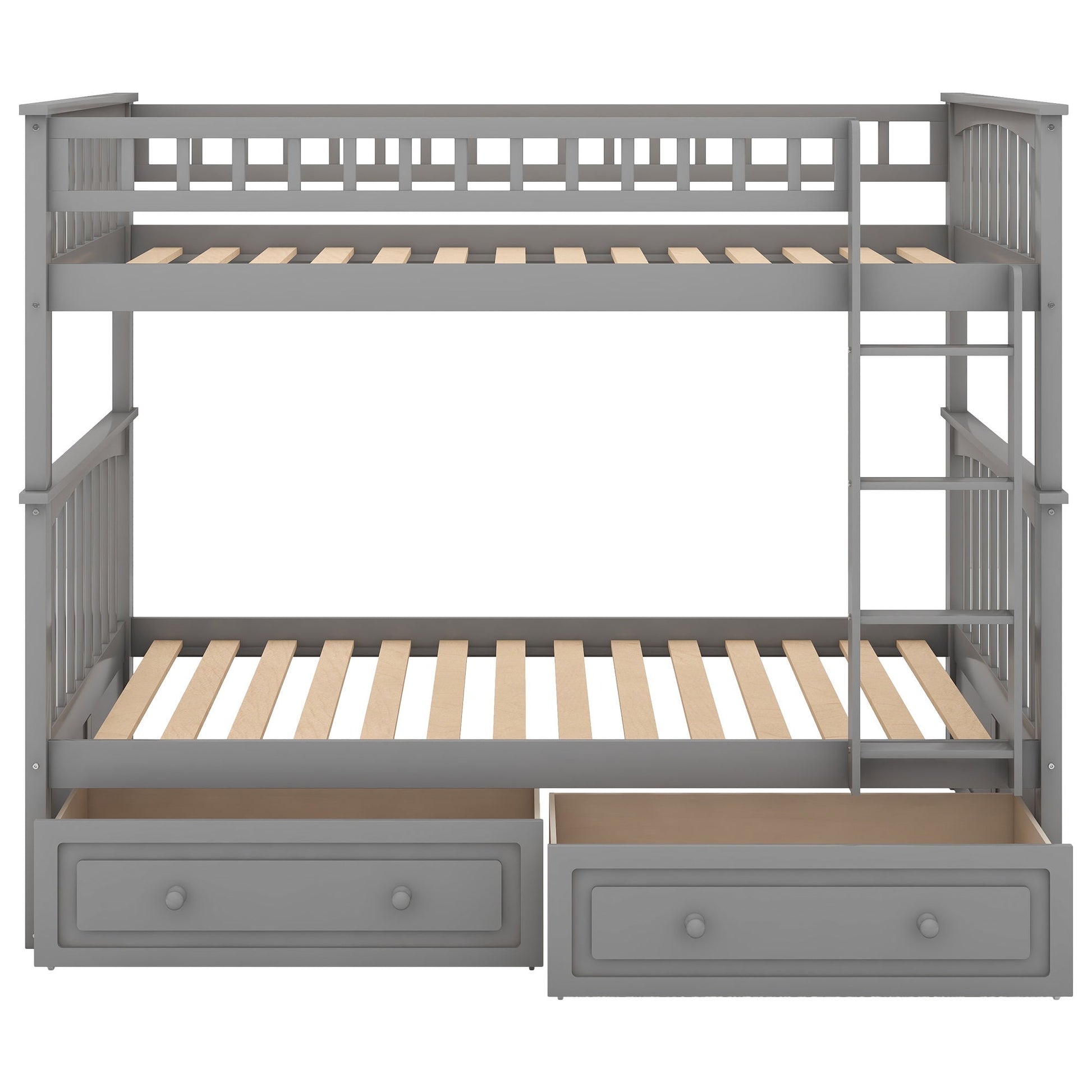 Twin Over Twin Bunk Bed With Drawers, Convertible Beds - The Sleep Loft - Online Mattress Showroom NYC