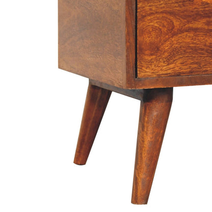 Dome Bedside Table - Brown - The Sleep Loft - Online Mattress Showroom NYC