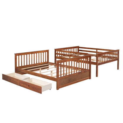 Bunk Bed With Ladders And 2 Storage Drawers - The Sleep Loft - Online Mattress Showroom NYC