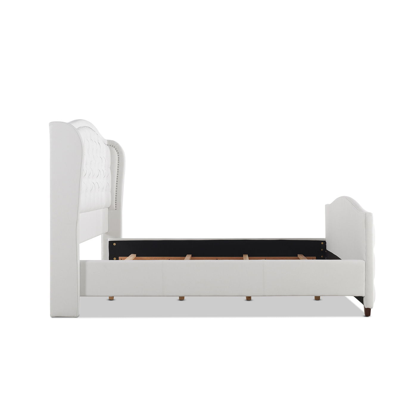 Marcella - Upholstered Shelter Headboard Bed Set - The Sleep Loft - Online Mattress Showroom NYC