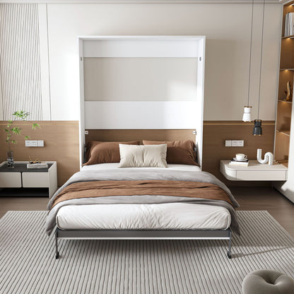 Queen Murphy Bed, Foldable Wall Bed, Space Saving Design For Bedrooms - White - The Sleep Loft - Online Mattress Showroom NYC