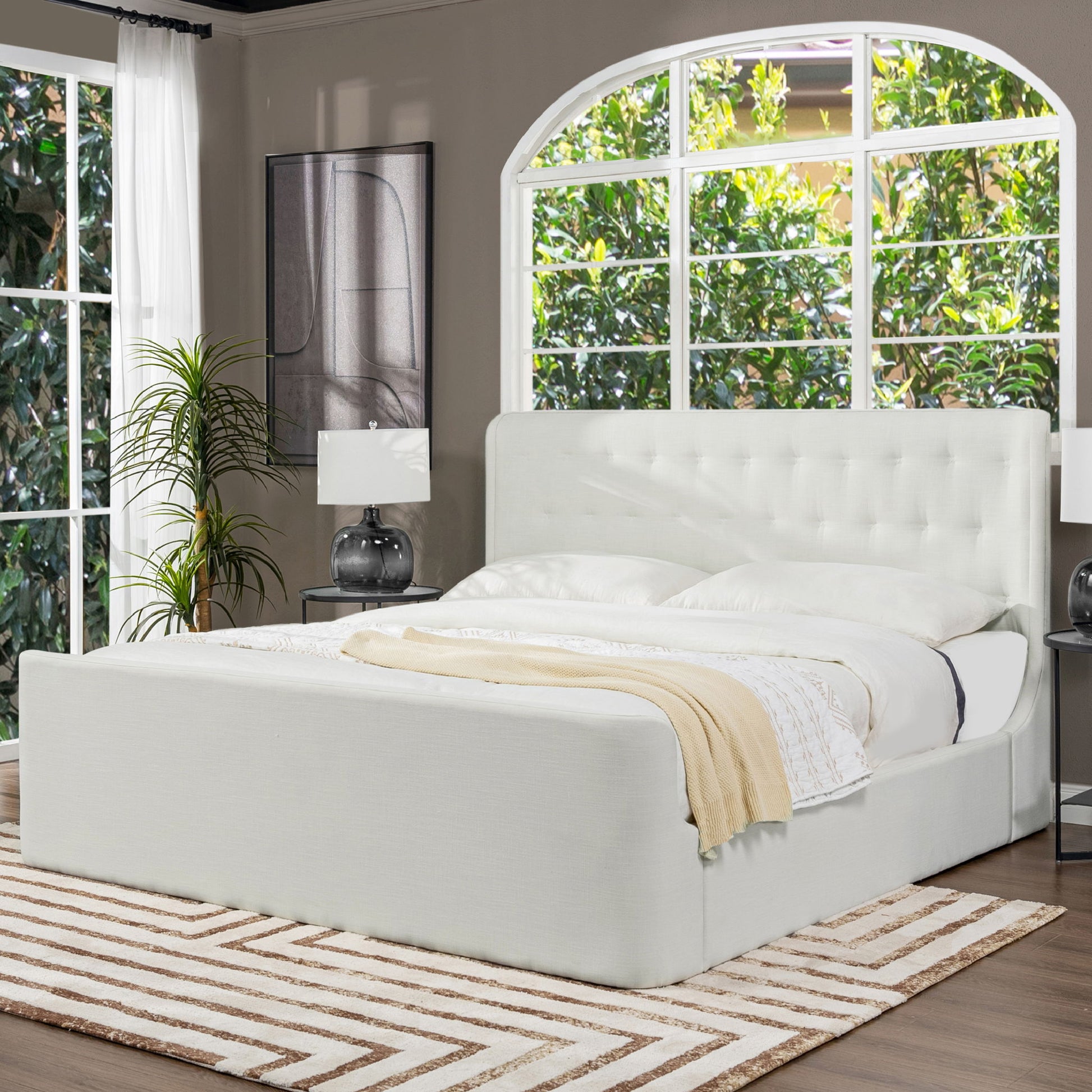 Brooks - Contemporary Tufted Shelter Platform Bed - The Sleep Loft - Online Mattress Showroom NYC
