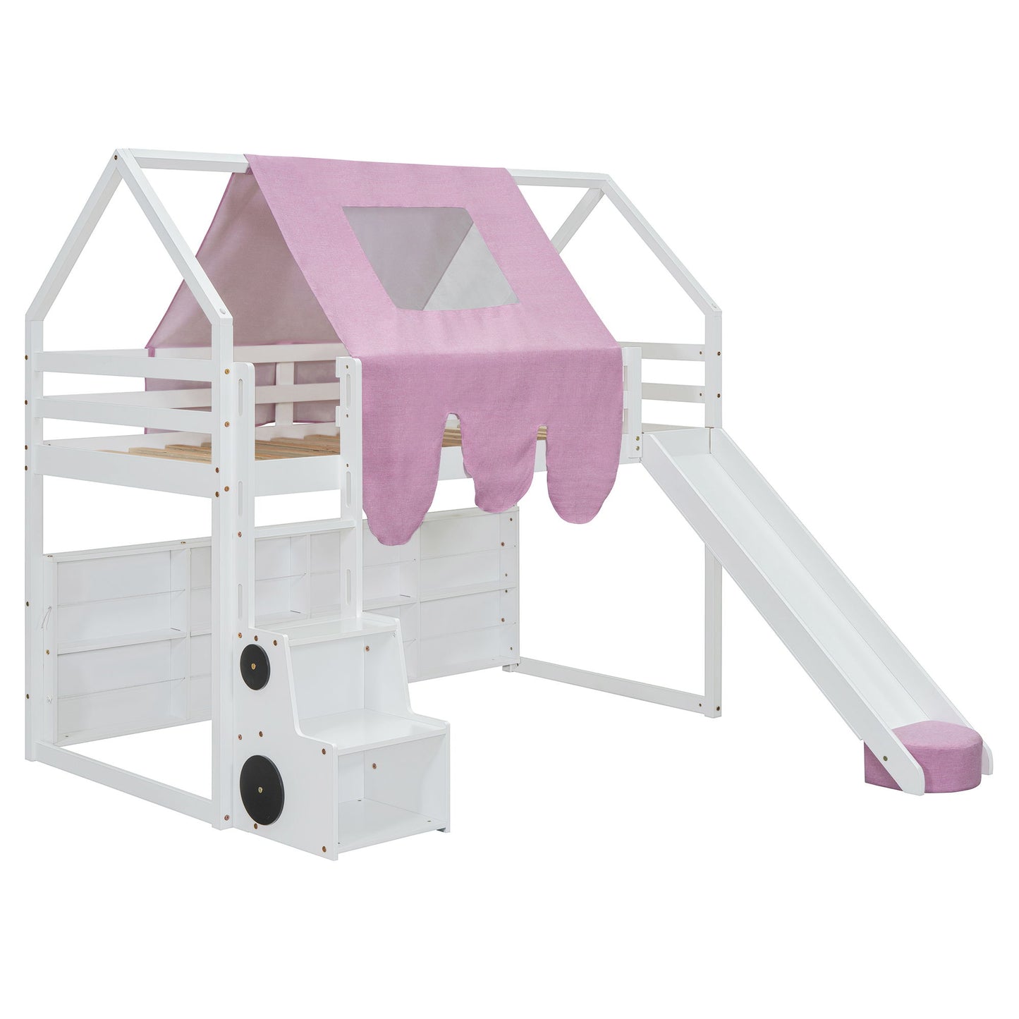 Loft Bed With House Shaped Frame And Tent - The Sleep Loft - Online Mattress Showroom NYC
