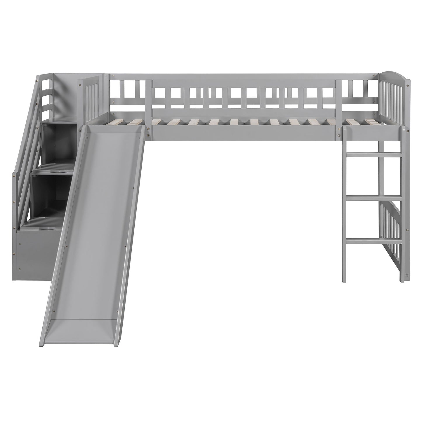Loft Stairway Bed With 2 Drawers, Convertible Ladder And Slide - The Sleep Loft - Online Mattress Showroom NYC