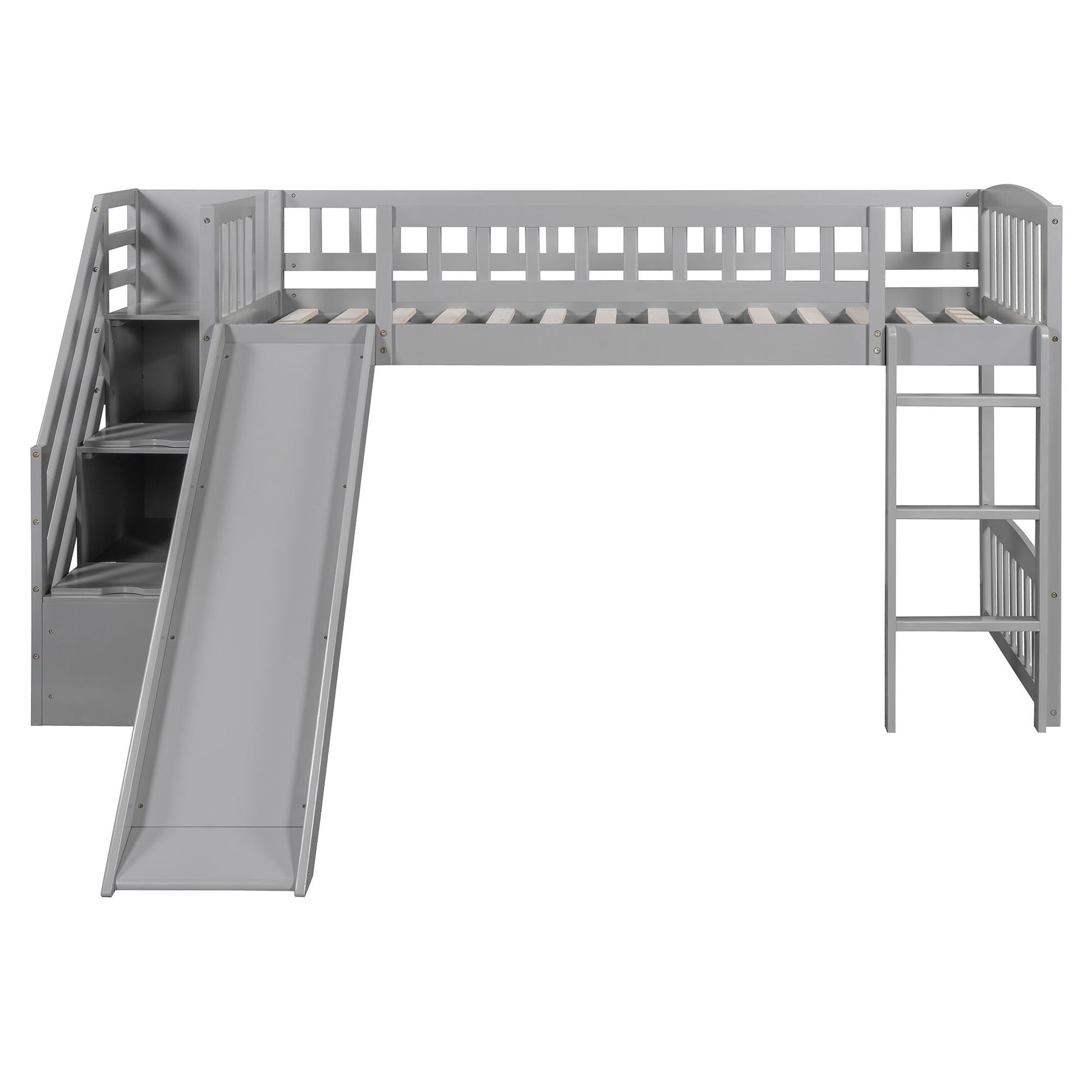 Loft Stairway Bed With 2 Drawers, Convertible Ladder And Slide - The Sleep Loft - Online Mattress Showroom NYC