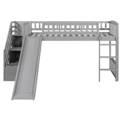 Loft Stairway Bed With 2 Drawers, Convertible Ladder And Slide - The Sleep Loft - Online Mattress Showroom NYC