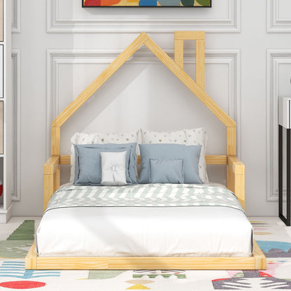 Floor Bed With House Shaped Headboard - The Sleep Loft - Online Mattress Showroom NYC