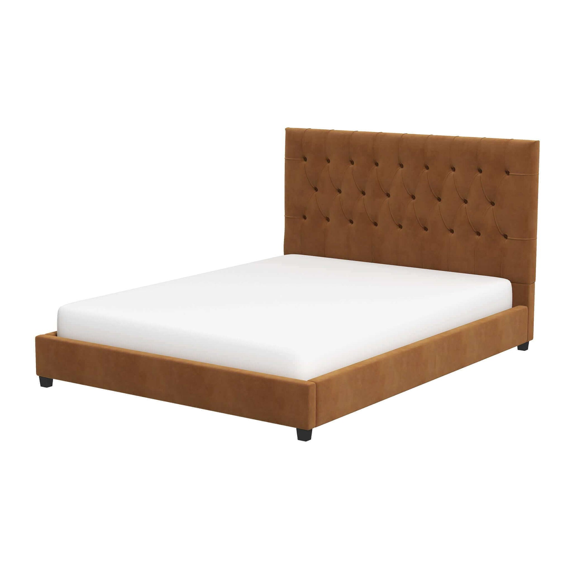 Donald - Mid-Century Modern Upholstered Platform Bed - The Sleep Loft - Online Mattress Showroom NYC