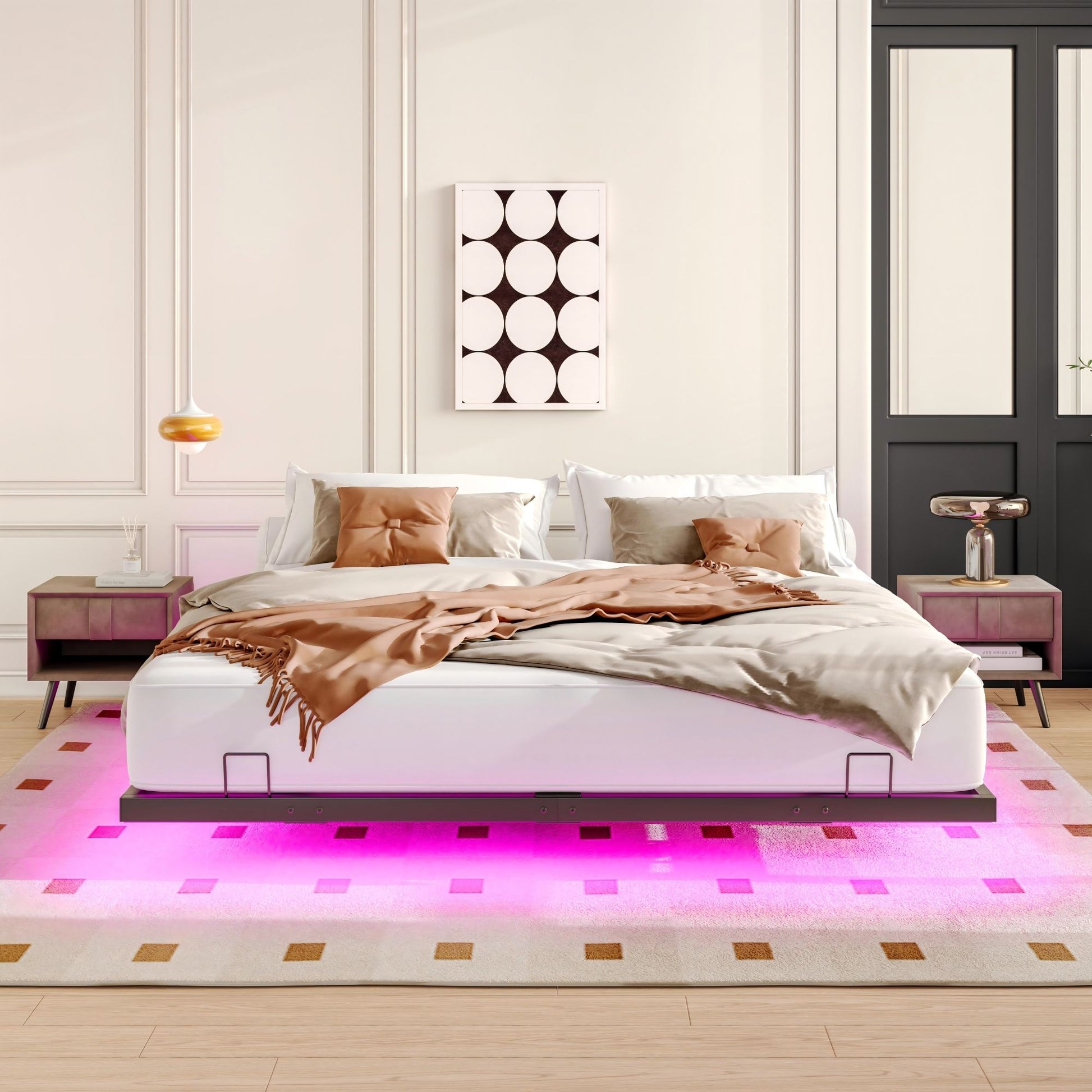 Floating Bed Frames With LED Lights - The Sleep Loft - Online Mattress Showroom NYC