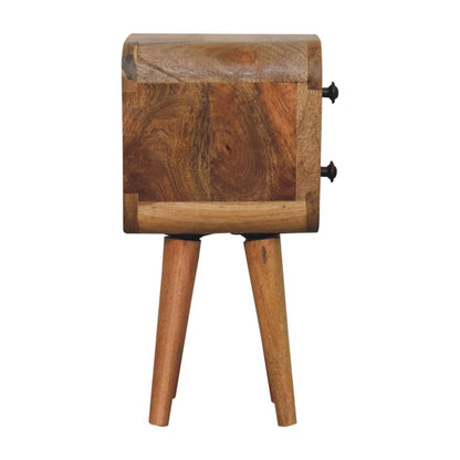 Curved Nightstand, - The Sleep Loft - Online Mattress Showroom NYC