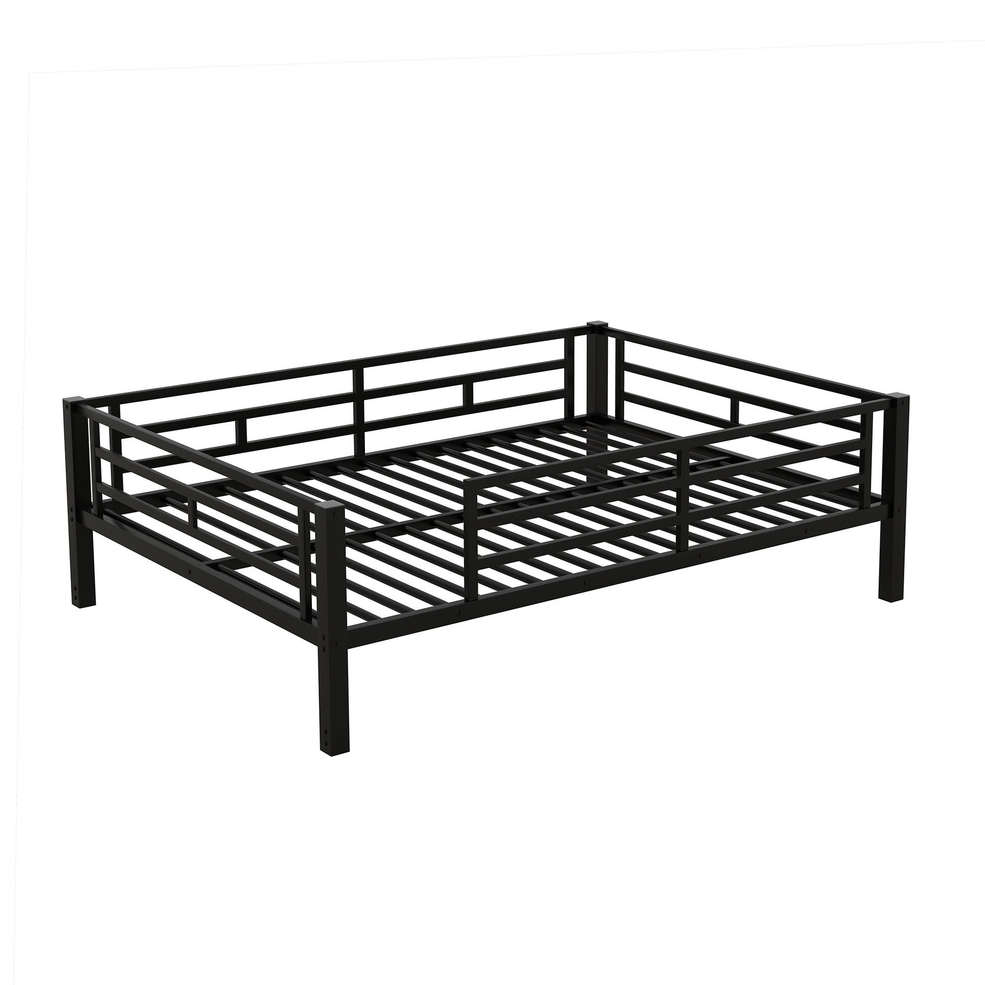 Full Size Convertible Bunk Bed With 2 Drawers Durable - Black - The Sleep Loft - Online Mattress Showroom NYC