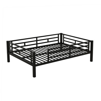 Full Size Convertible Bunk Bed With 2 Drawers Durable - Black - The Sleep Loft - Online Mattress Showroom NYC