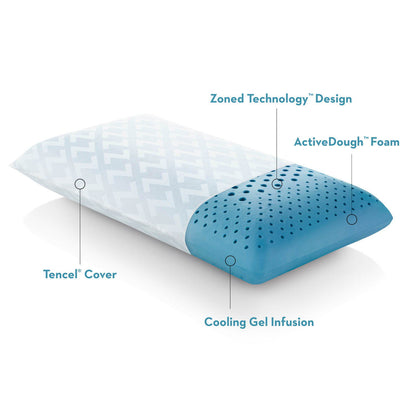 Zoned ActiveDough - Cooling Gel Pillow - The Sleep Loft - Online Mattress Showroom NYC